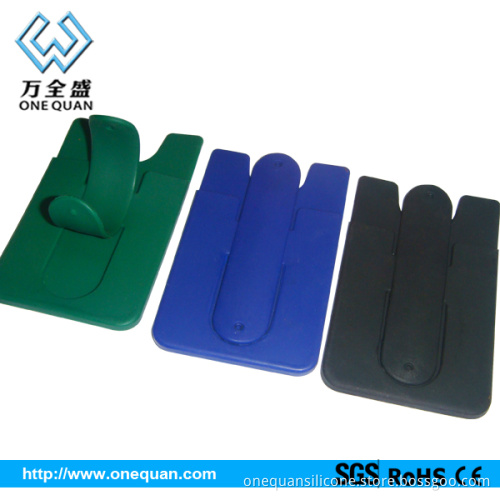 Silicone touch u shape slap phone stand and card sets